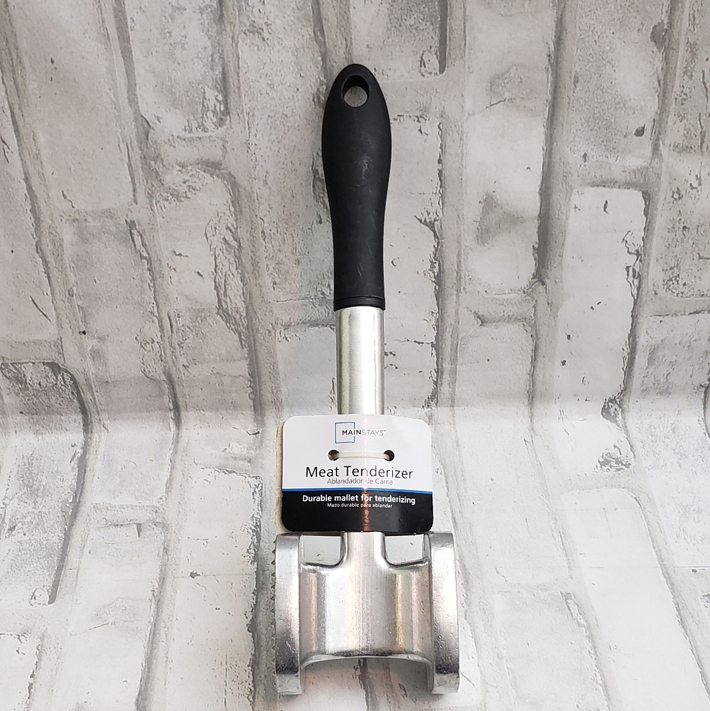 Mainstays Cast Aluminum Dual-Sided Meat Tenderizer.
